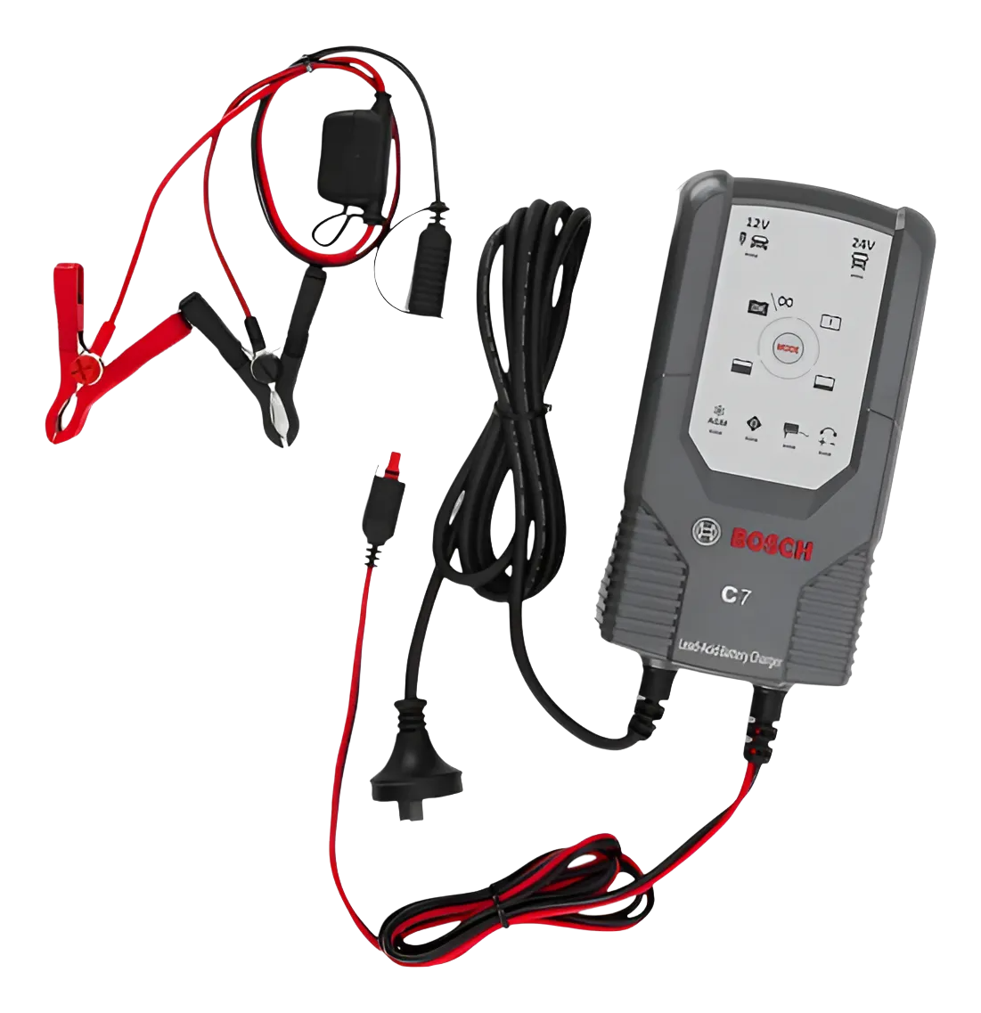 CARGADOR BATERIA ELECTRONICO BOSCH 12/24V C7 - Imagen 2