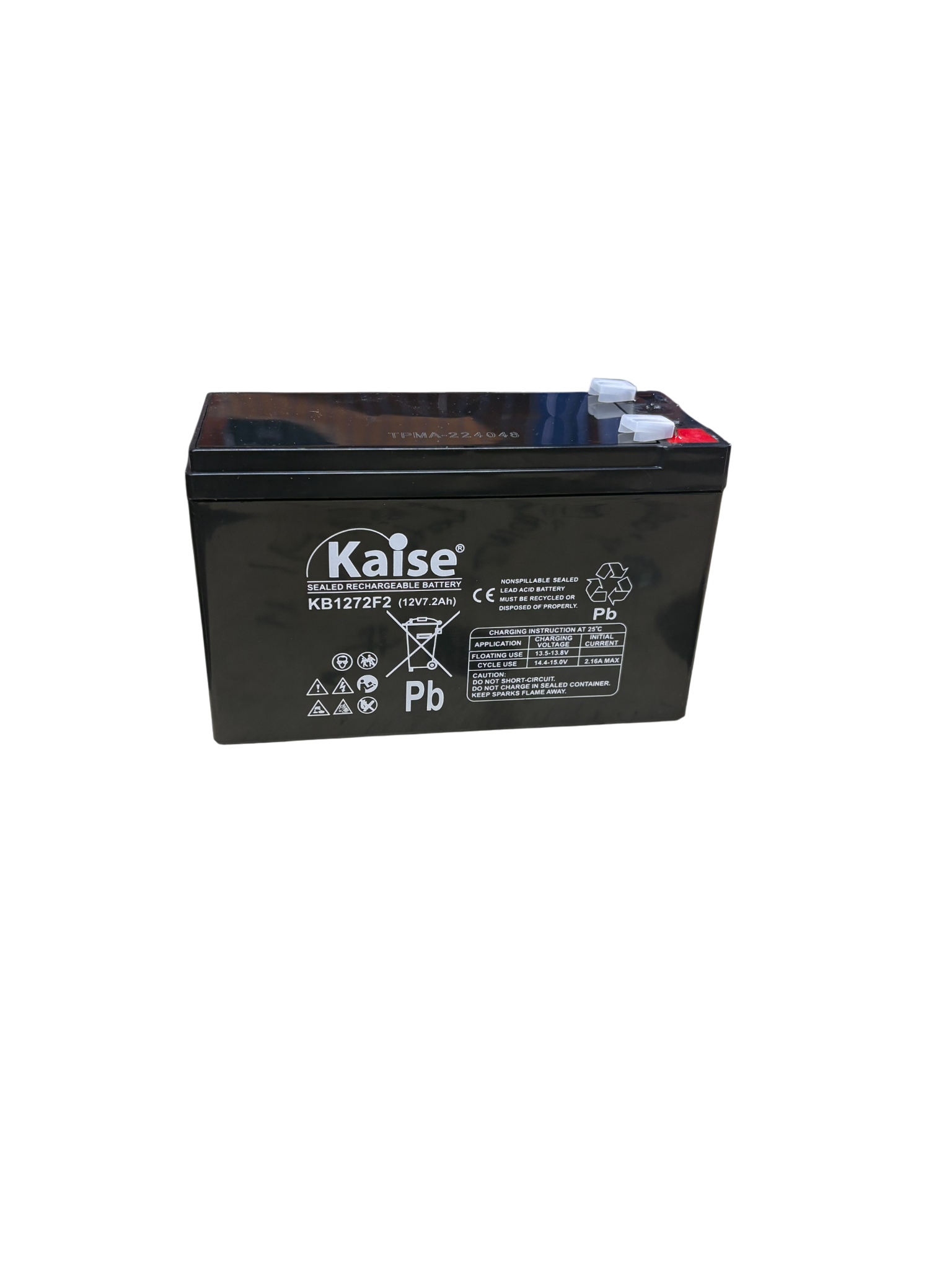 BATERIA KAISE AGM-VRLA 12V7.2 AMP. KB1272 - Imagen 3